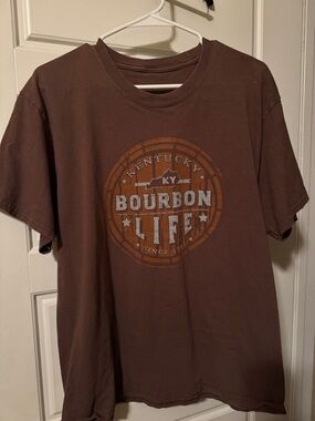 Bourbon Life Graphic T-Shirt - Brown